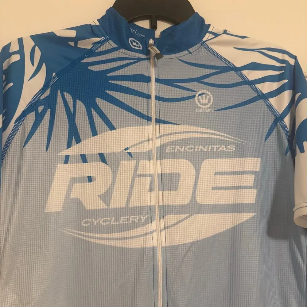 Canari Men’s Sz XL Biking Bicycle Cycling Jersey Ride Encinitas Cyclery